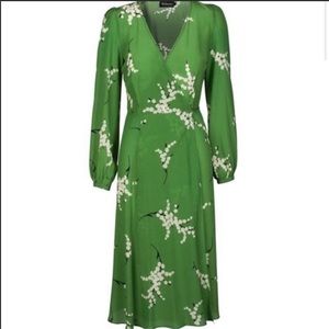 Realisation Par Green Floral Midi Dress